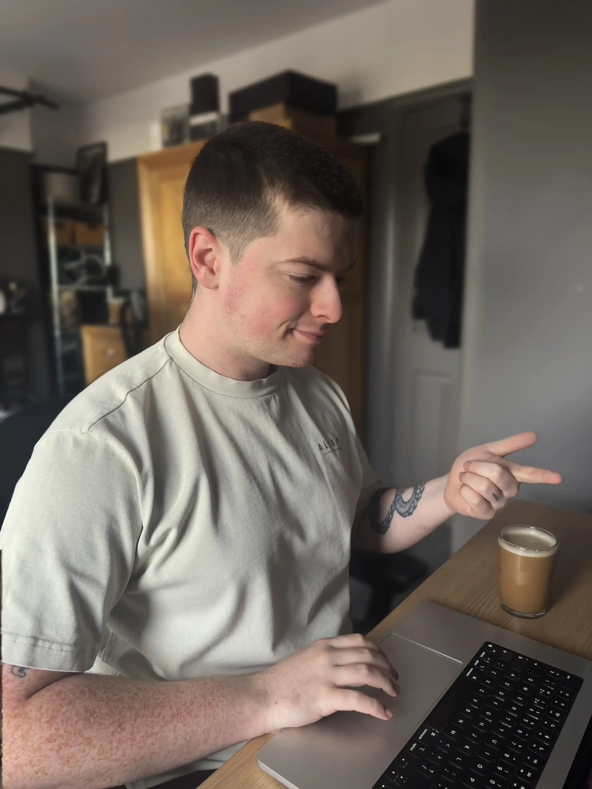 Portrait of Matt Skala working